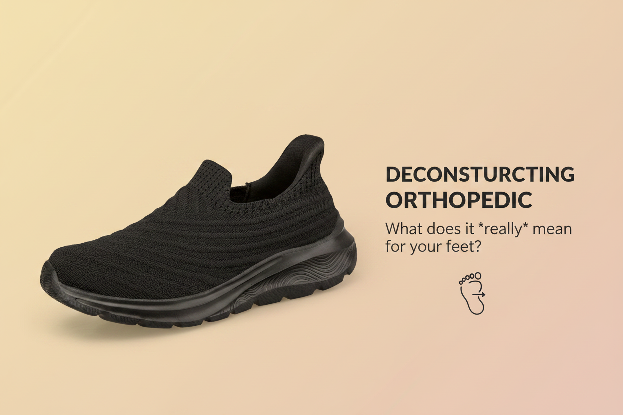 What does orthopedic really mean in shoes - Sootheez FlexSlip orthopedic slip-on sneaker