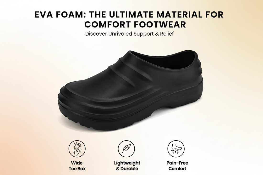What is EVA foam and why is it the best material for comfort footwear - Sootheez EVA orthopedic clogs