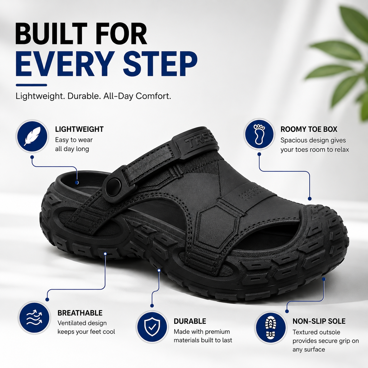 Sootheez Men’s TerraGrip™ All-Terrain Comfort Sandals