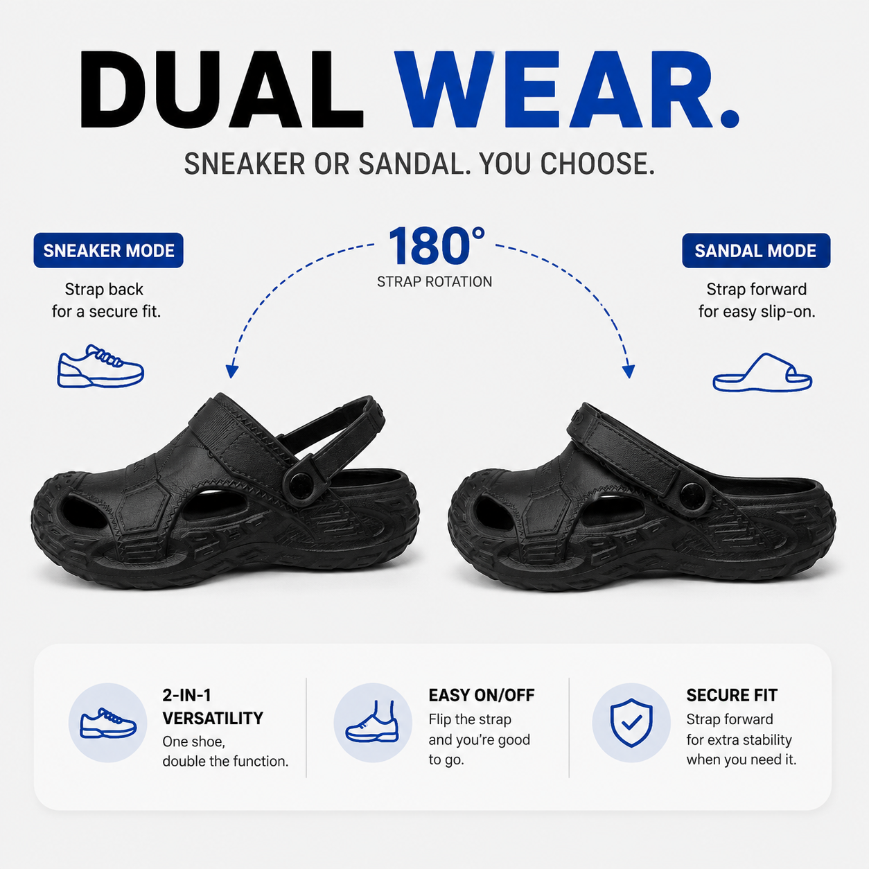 Sootheez Men’s TerraGrip™ All-Terrain Comfort Sandals